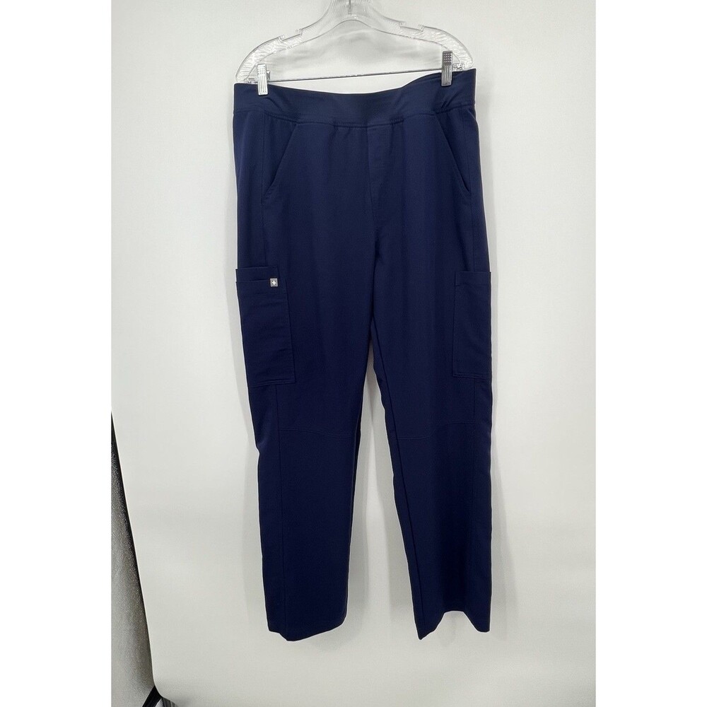 Figs Technical Collection Mens Axim Cargo Scrub Pants Sz XL Blue Medical Nurse